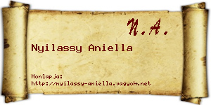 Nyilassy Aniella névjegykártya